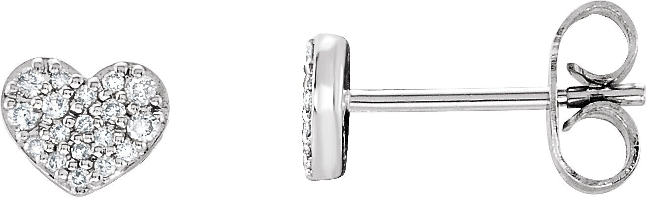 Boucles d'oreilles en forme de cœur