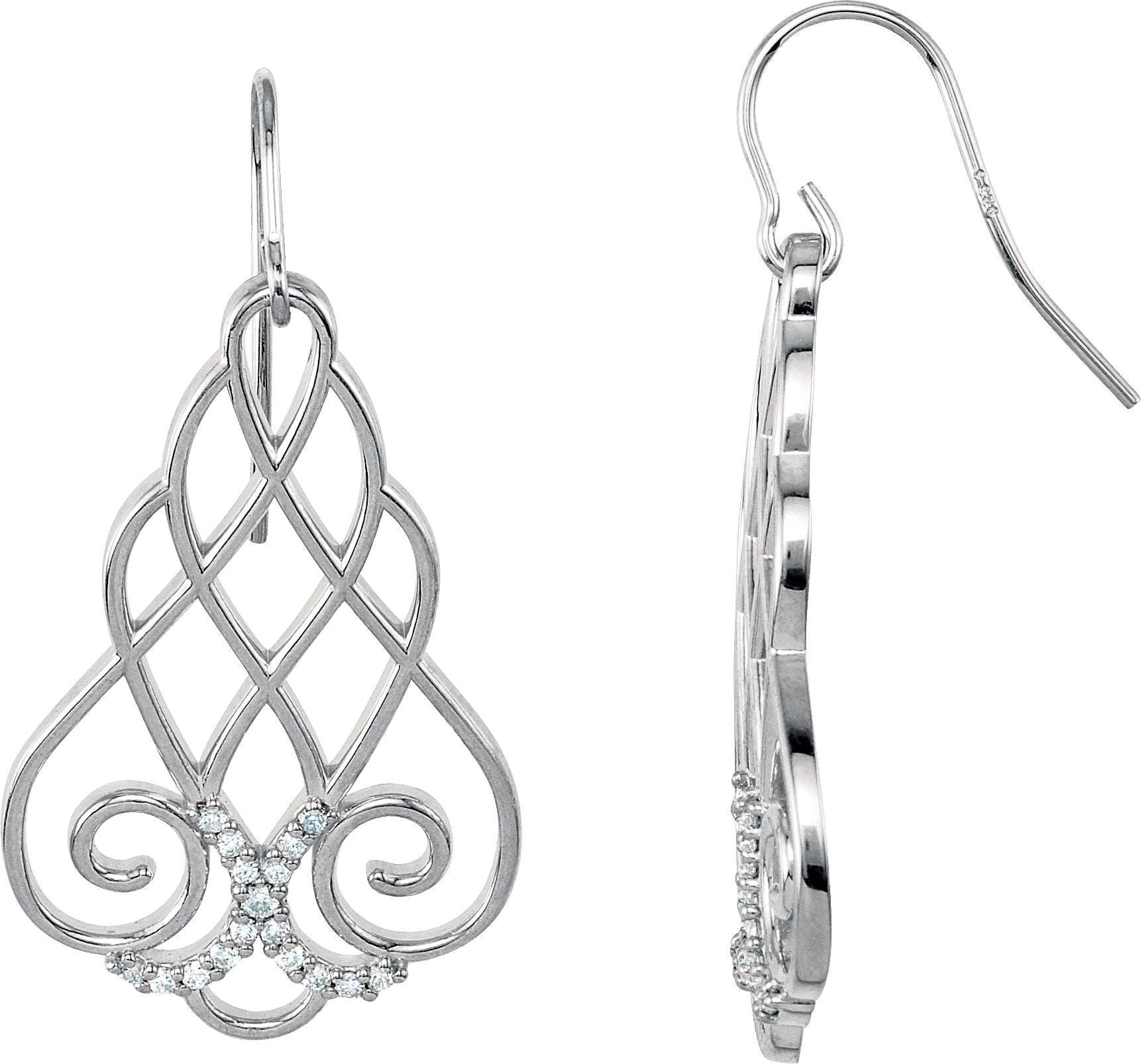 Boucles d'oreilles en filigrane