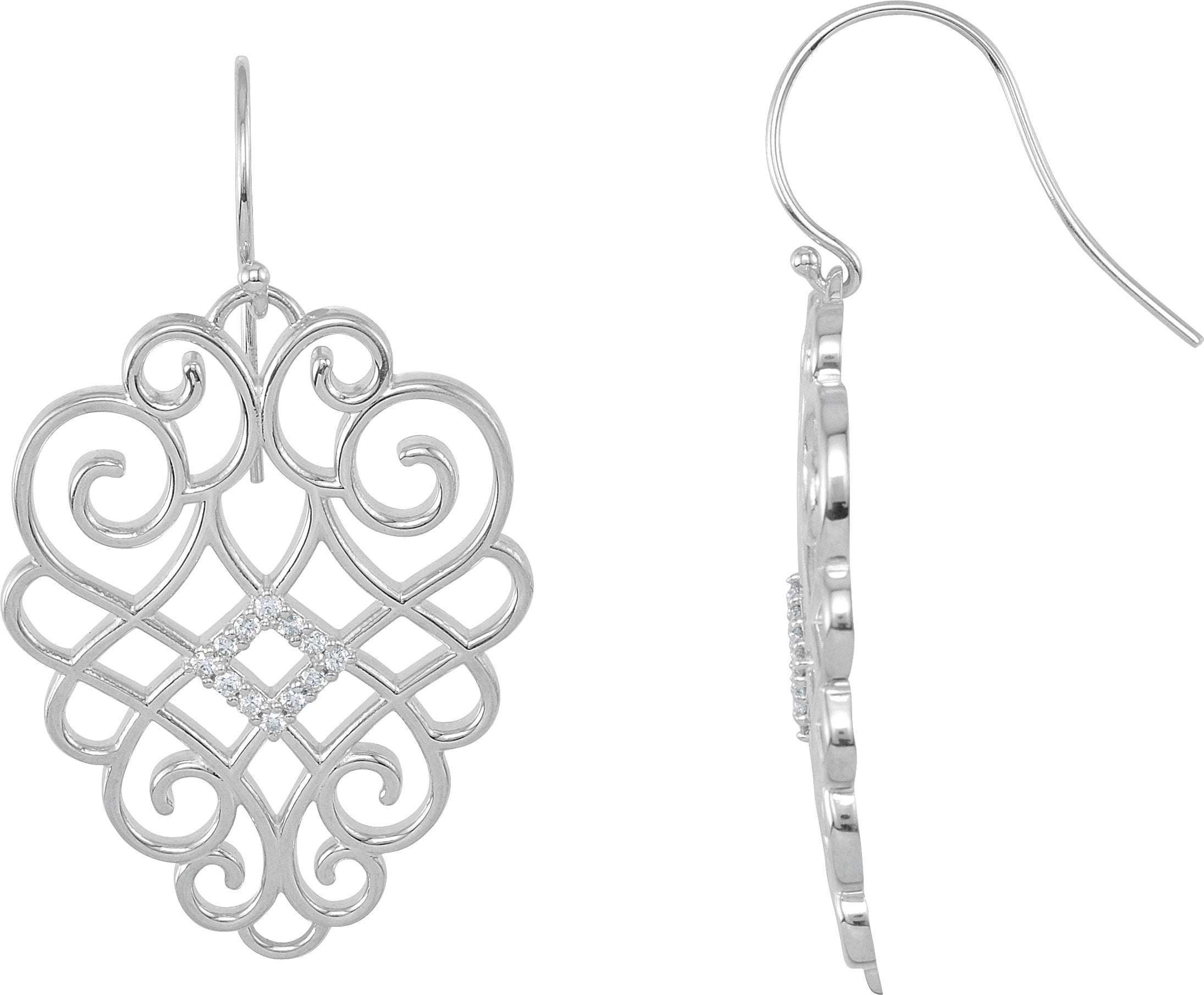 Boucles d'oreilles en filigrane