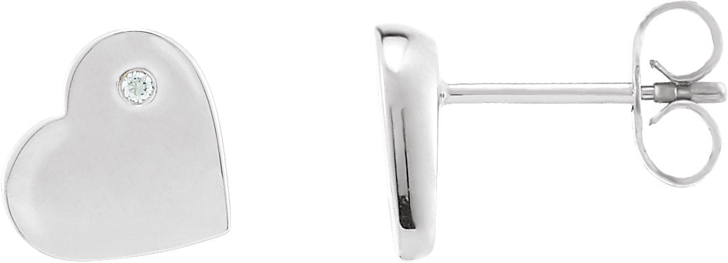 Boucles d'oreilles en forme de cœur