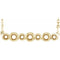 Monture de collier sertie clos en or jaune 14 carats, 16-18 pouces