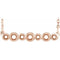 Monture de collier sertie de diamants roses 14 carats, 16-18 pouces