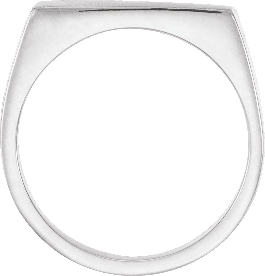 Sterling Silver 15x9 mm Rectangle Signet Ring
