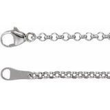 Chaîne Rolo 18 carats 2,4 mm