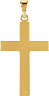 14K Yellow Gold Cross Pendant