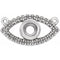 Collier œil protecteur orné de platine