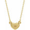 Monture de collier en forme de cœur jaune 14 carats de 40 cm (16 pouces)