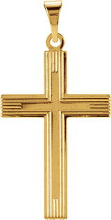 14K Yellow Gold Cross Pendant
