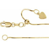 Chaîne serpent 14K 0,8 mm