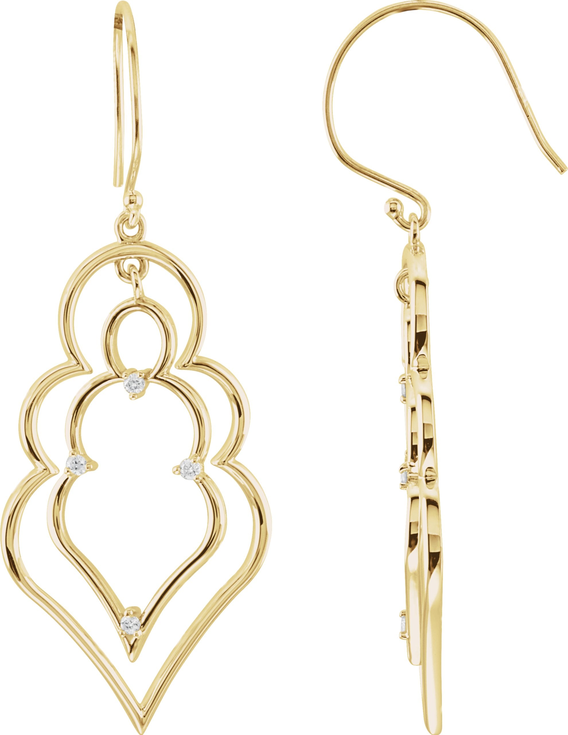 Boucles d'oreilles freeform