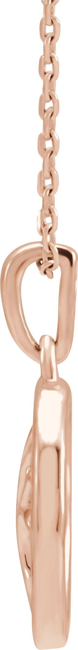 14K Rose Gold Tree of Life 16-18" Necklace