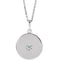 Collier en argent sterling serti d'un diamant naturel de 0,10 carat (16-18 pouces)