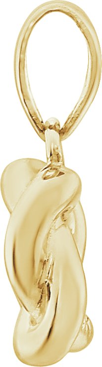 14K Yellow Gold Knot Pendant