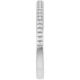 14K White Gold 1/8 CTW Natural Diamond Anniversary Band