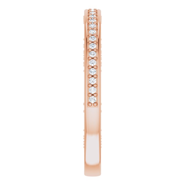 14K Rose Gold 1/5 CTW Natural Diamond Anniversary Band