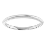 Platinum Knife Edge Band Size 7