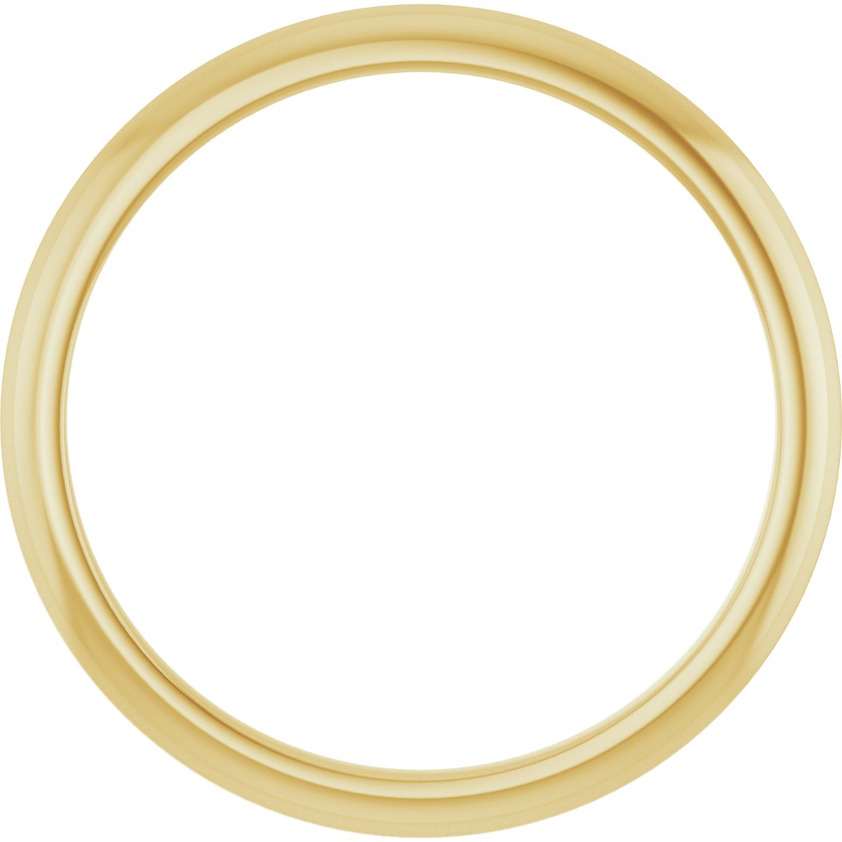 14K Yellow Gold Knife Edge Band Size 7