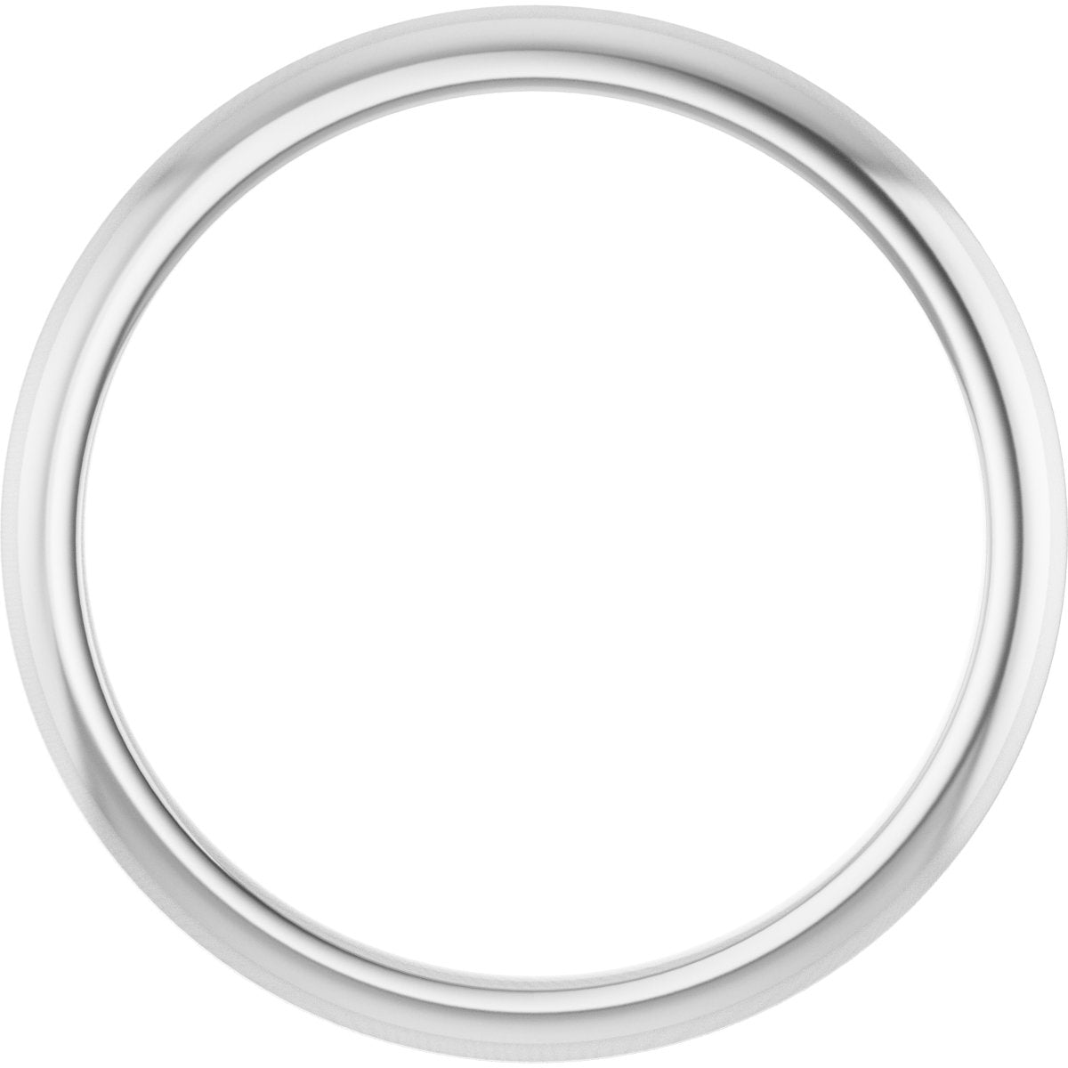 14K White Gold Knife Edge Band Size 7