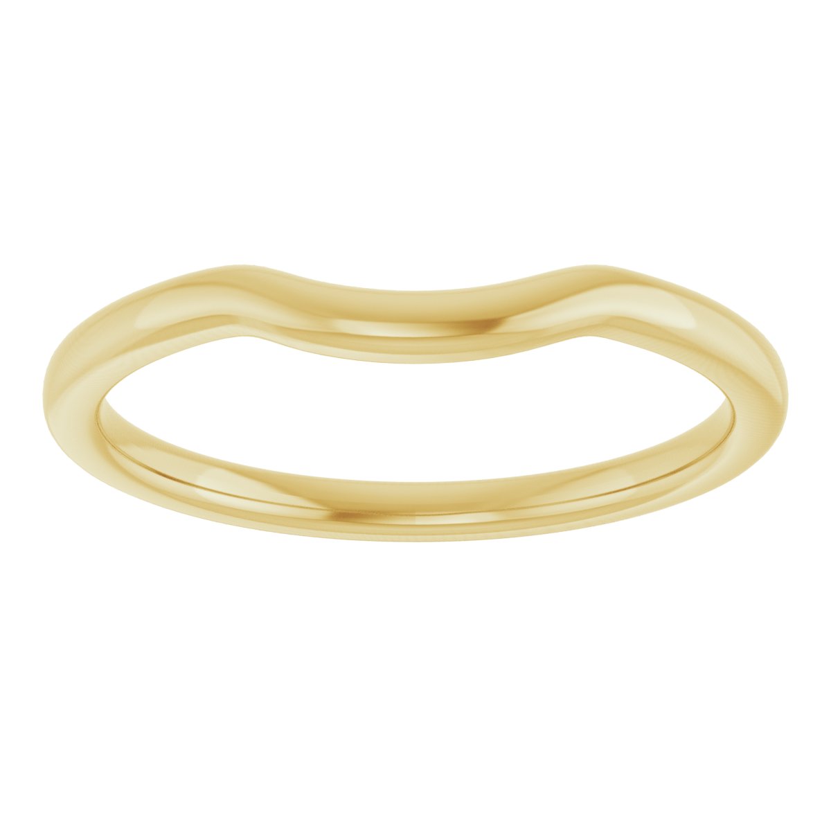 14K Yellow Gold Contour Band