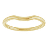 14K Yellow Gold Contour Band
