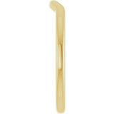 14K Yellow Gold Contour Band