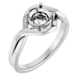 Bague ronde en argent sterling de 6 mm