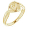 Bague de montage ronde 10K jaune 5,8 mm