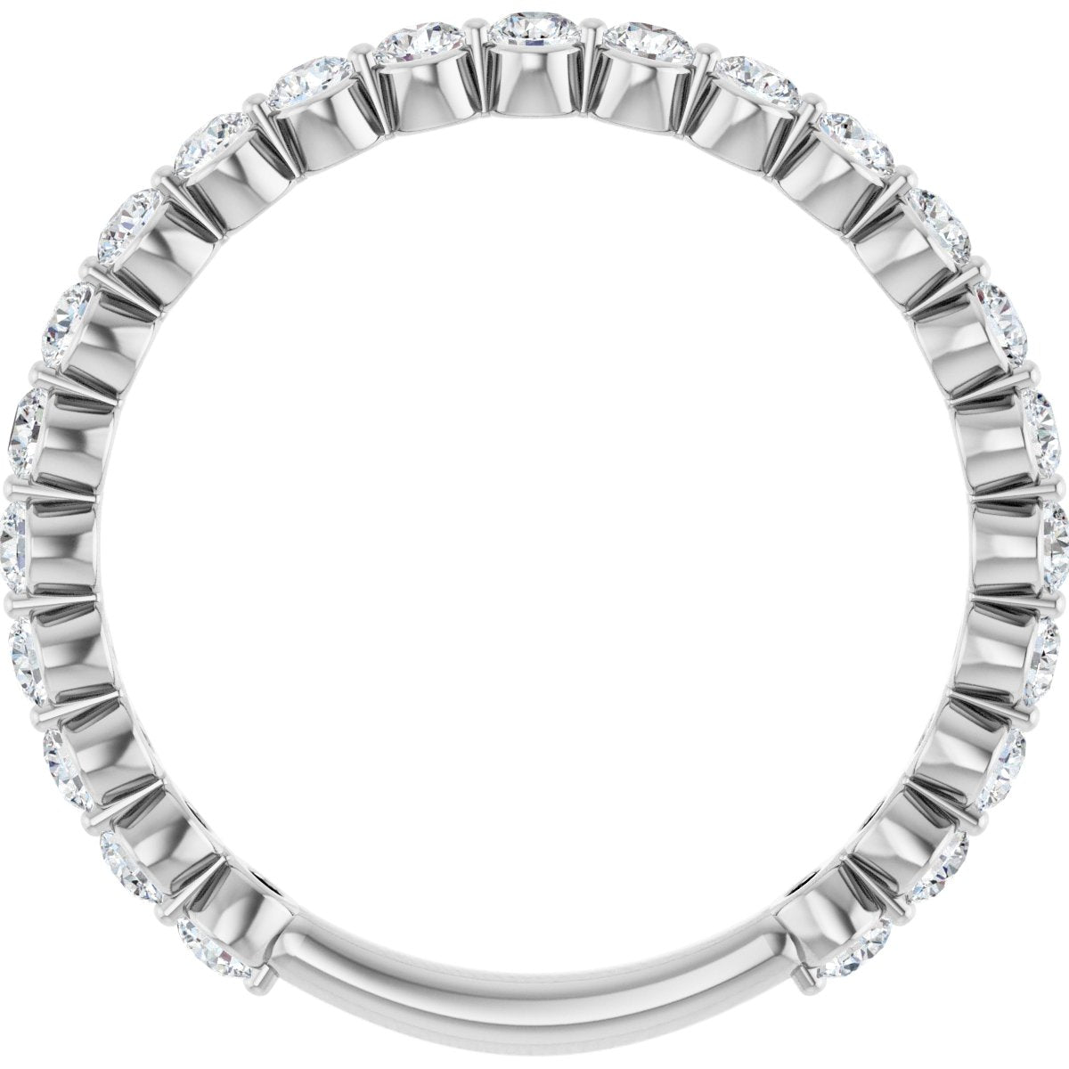 14K White Gold 3/4 CTW Lab-Grown Diamond Anniversary Band