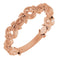 Monture de bague en forme de feuille de rose 14 carats