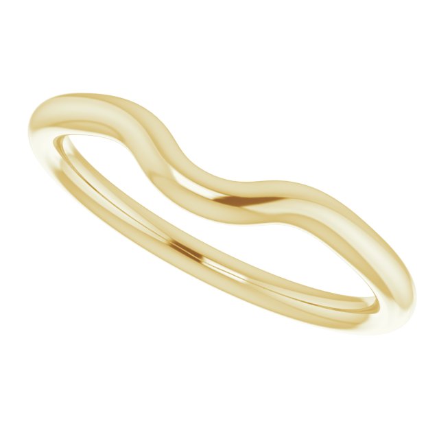18K Yellow Gold Band for 5.2 mm Round Ring