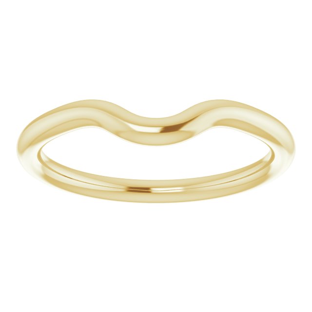 14K Yellow Gold Band for 5.2 mm Round Ring