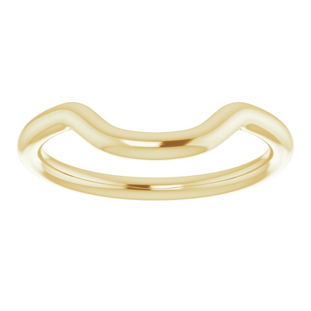14K Yellow Gold Band for 9 mm Cushion Ring