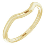 14K Yellow Gold Band for 6 mm Cushion Ring