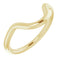 18K Yellow Gold Band for 16x12 mm Oval Ring