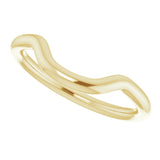 14K Yellow Gold Band for 9 mm Cushion Ring