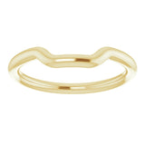 18K Yellow Gold Band for 5 mm Square Ring