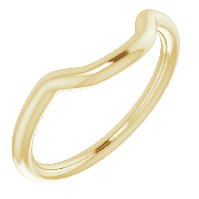 14K Yellow Gold Band for 9 mm Cushion Ring