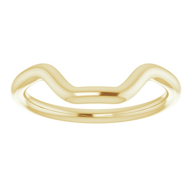 18K Yellow Gold Band for 10x8 mm Emerald Ring