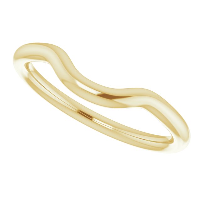 14K Yellow Gold Band for 6 mm Cushion Ring