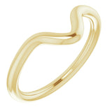 14K Yellow Gold Band for 10x5 mm Marquise Ring