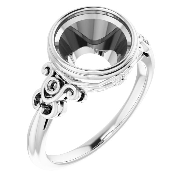 Anneau de montage rond en palladium de 9 mm