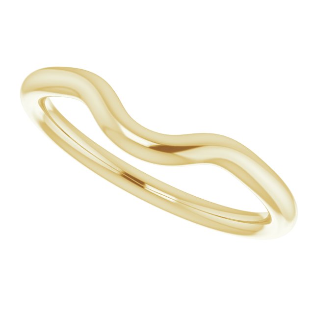 14K Yellow Gold Band for 6 mm Round Ring