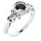 Bague de montage ronde en palladium de 5,5 mm