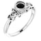 Bague de montage ronde en palladium de 4,1 mm