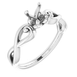 Bague de montage ronde blanche 10K de 5,8 mm