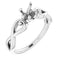 Bague de montage ronde blanche 10K de 5,8 mm