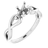 Bague ronde en argent sterling de 5,2 mm