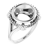 Bague de montage ronde en platine de 10 mm