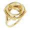 Bague de montage ronde 12 mm jaune 10K