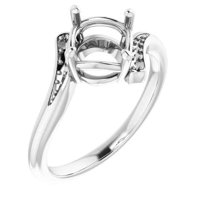 Bague de montage ronde en platine de 7,4 mm
